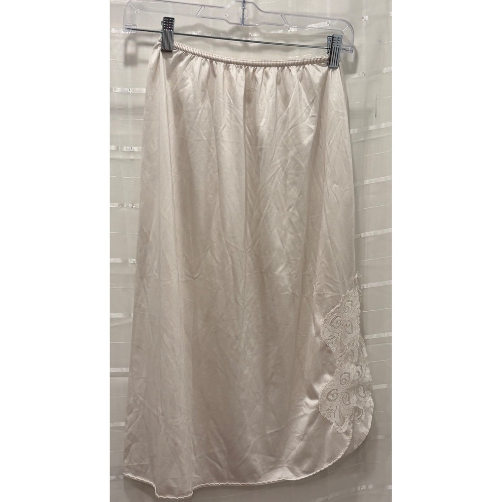 Vintage‎ Bali Ivory Lace Trim Half Slip Skirt Medium Made in USA Style 927702